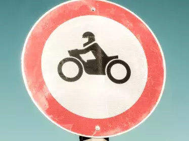 verkeersbord motorfiets